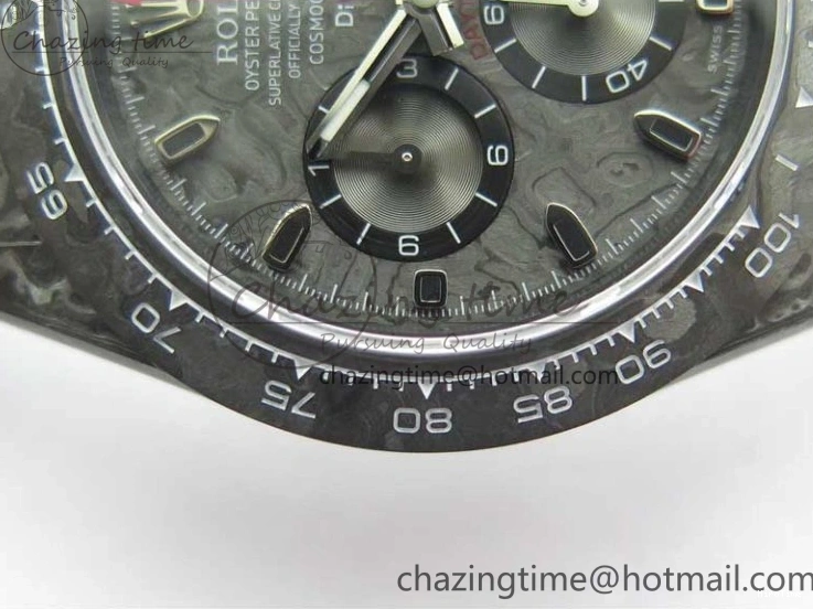 MiroTime 0414 Stretchable Daytona DIW All Black Carbon Noob 1:1 Best Edition Black Dial on Black Nylon Strap SA 2582